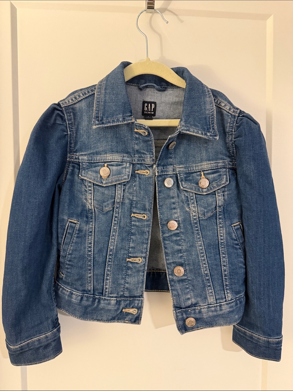 GAP Girls Medium Wash Denim Jacket